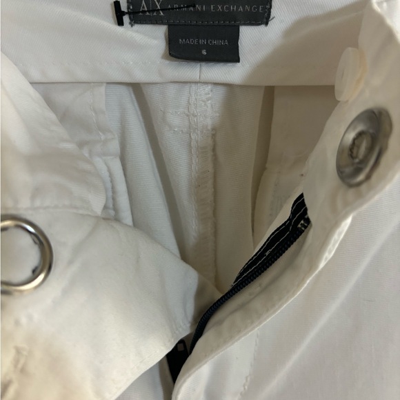 Armani Exchange White Blue piping on the sides Size: 6 - Picture 3 of 5